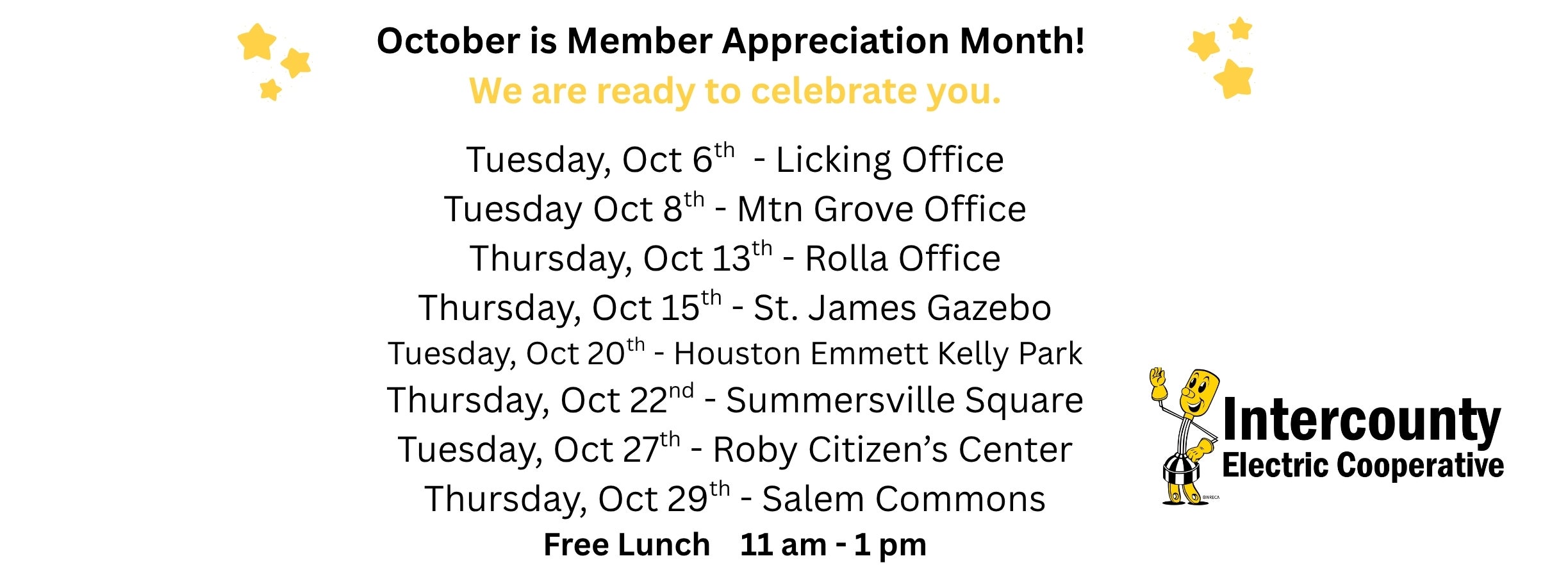 Member Appreciation Day Dates